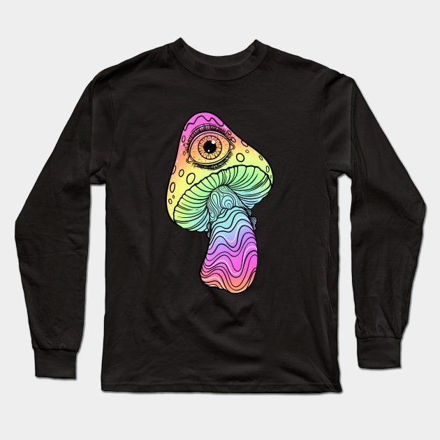 Magic mushroom Long Sleeve T-Shirt by OccultOmaStore